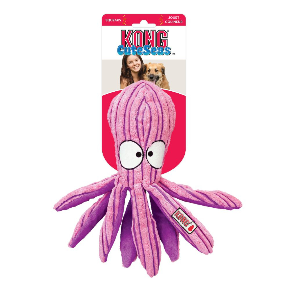 KONG Cuteseas Octopus Crinkle Dog Toy