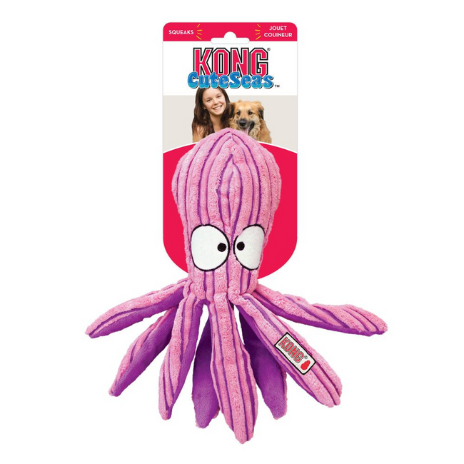 Kong Cuteseas Octopus Crinkle Dog Toy