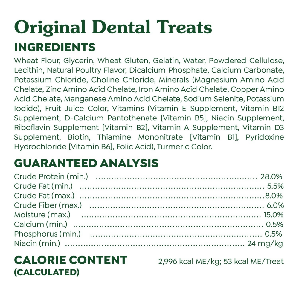 Greenies Large Original Dental Dog Chews