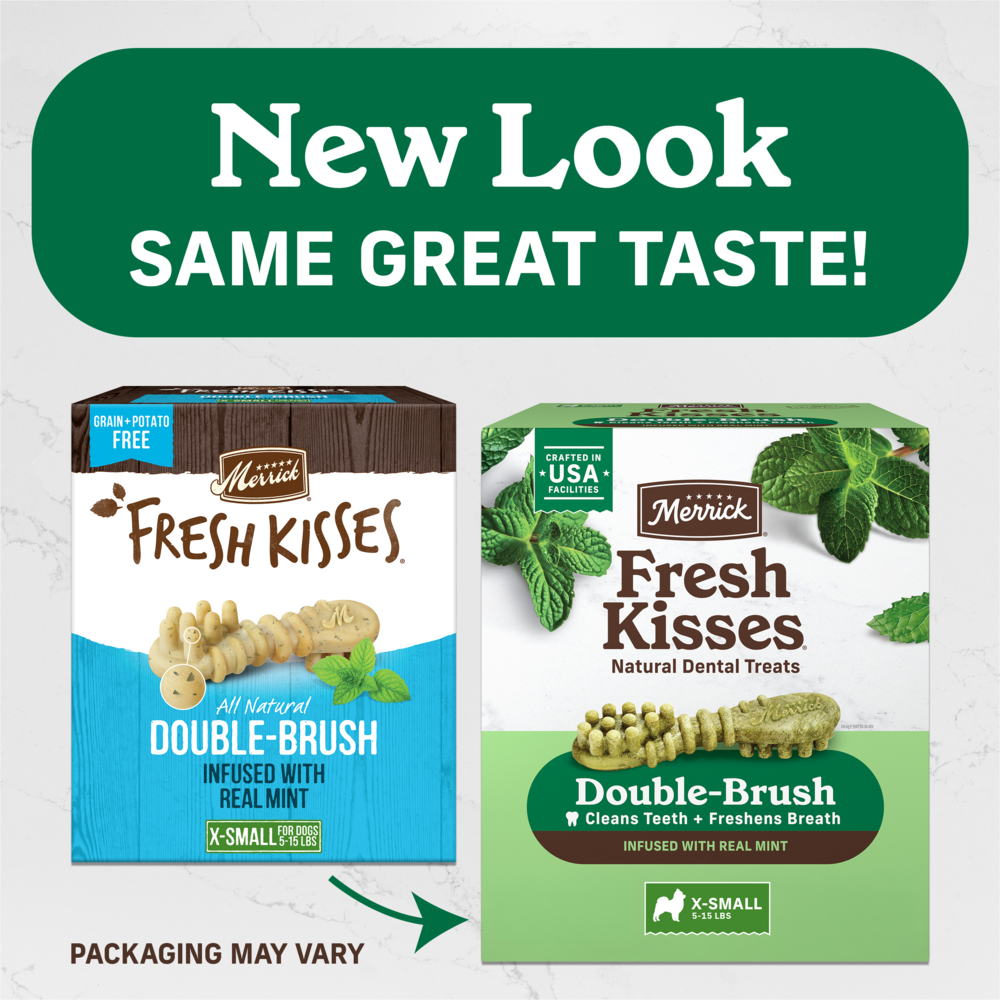 Merrick Fresh Kisses Mint Dental Dog Chews Extra Small