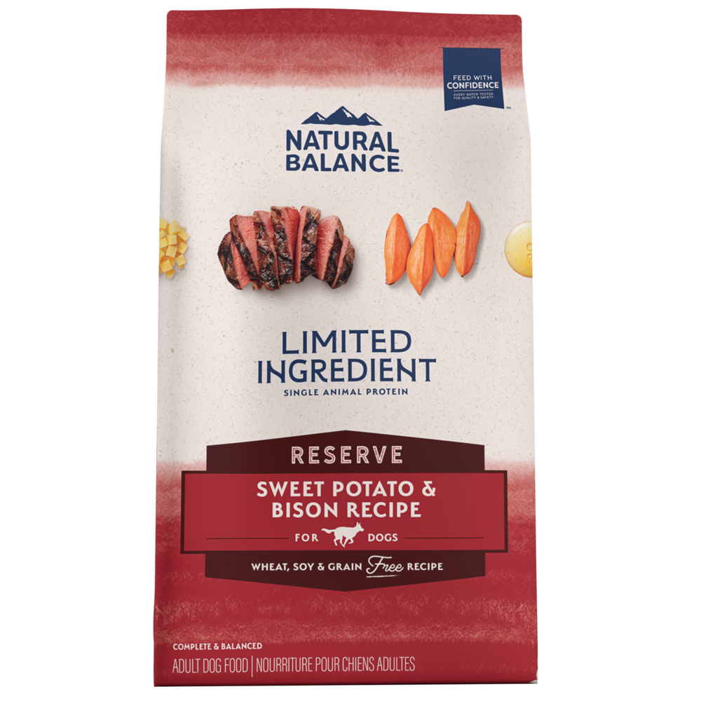 Natural Balance Limited Ingredient Reserve Grain Free Dry Dog Food, Sweet Potato & Bison Recipe