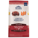 Natural Balance Limited Ingredient Reserve Grain Free Dry Dog Food, Sweet Potato & Bison Recipe