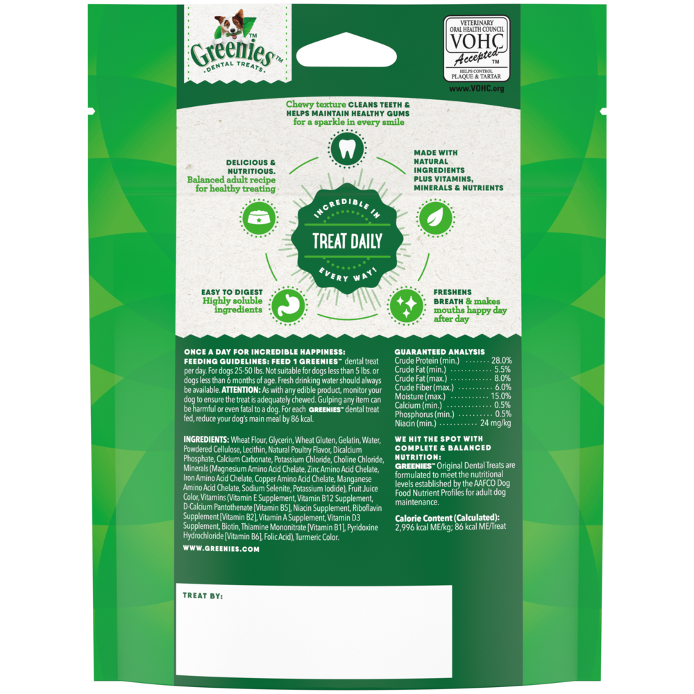 Greenies Original Dental Dog Chews Regular