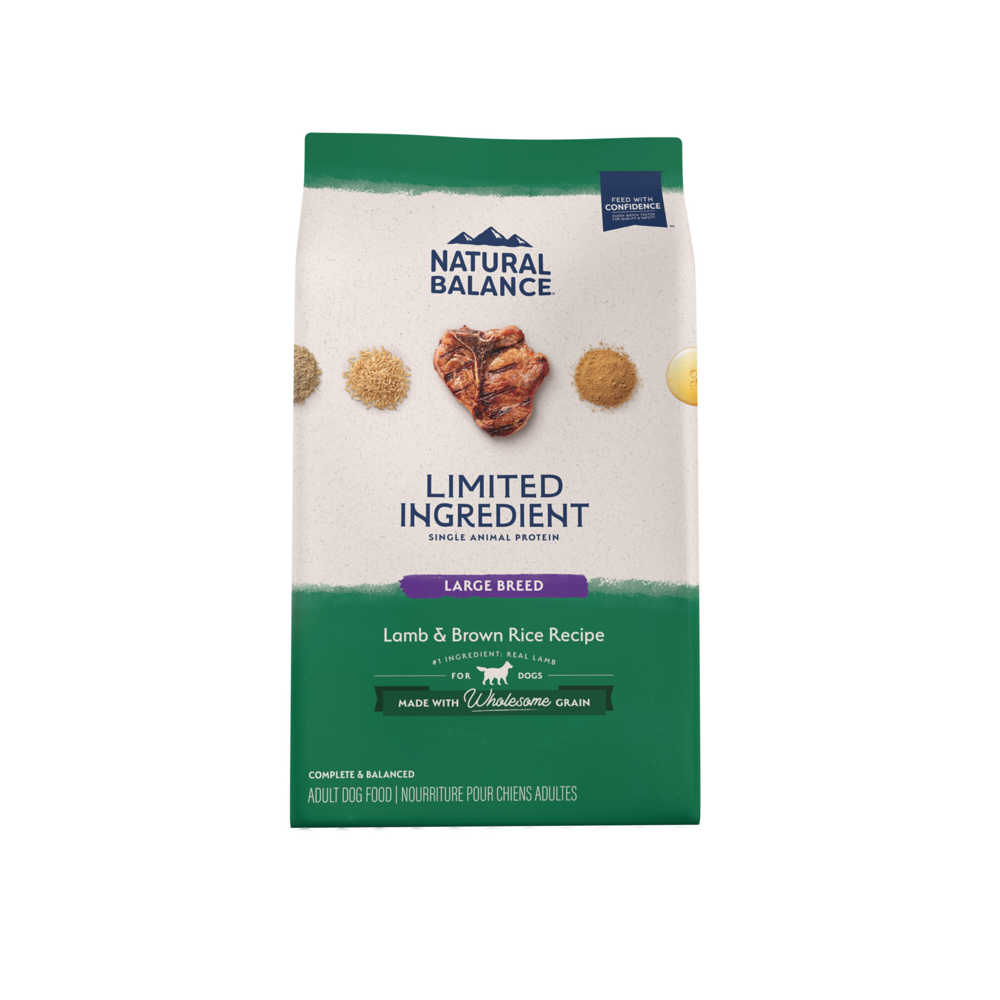 Natural Balance Limited Ingredient Dry Dog Food, Large Breed Lamb & Brown Rice Recipe