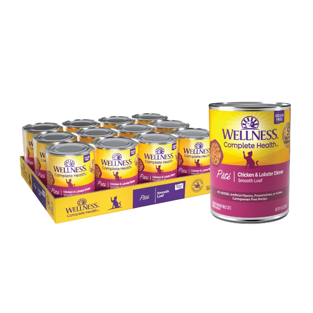 Wellness Complete Health Pate Chicken and Lobster Dinner Wet Cat Food