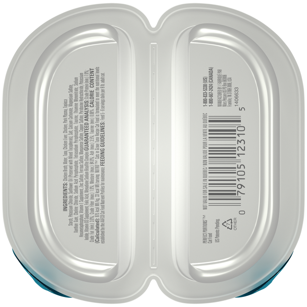 Nutro Perfect Portions Grain Free Cuts In Gravy Real Tuna Recipe Wet Cat Food Trays
