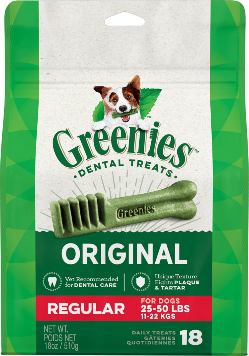 Greenies Original Dental Dog Chews Regular
