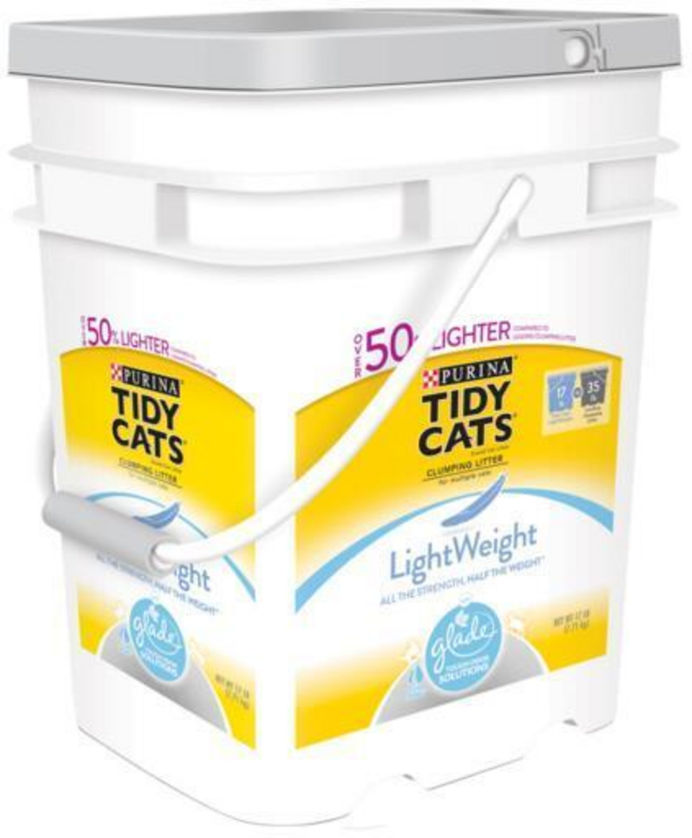 Tidy Cats Clear Springs Scent LightWeight Glade Tough Odor Solutions Clumping Cat Litter