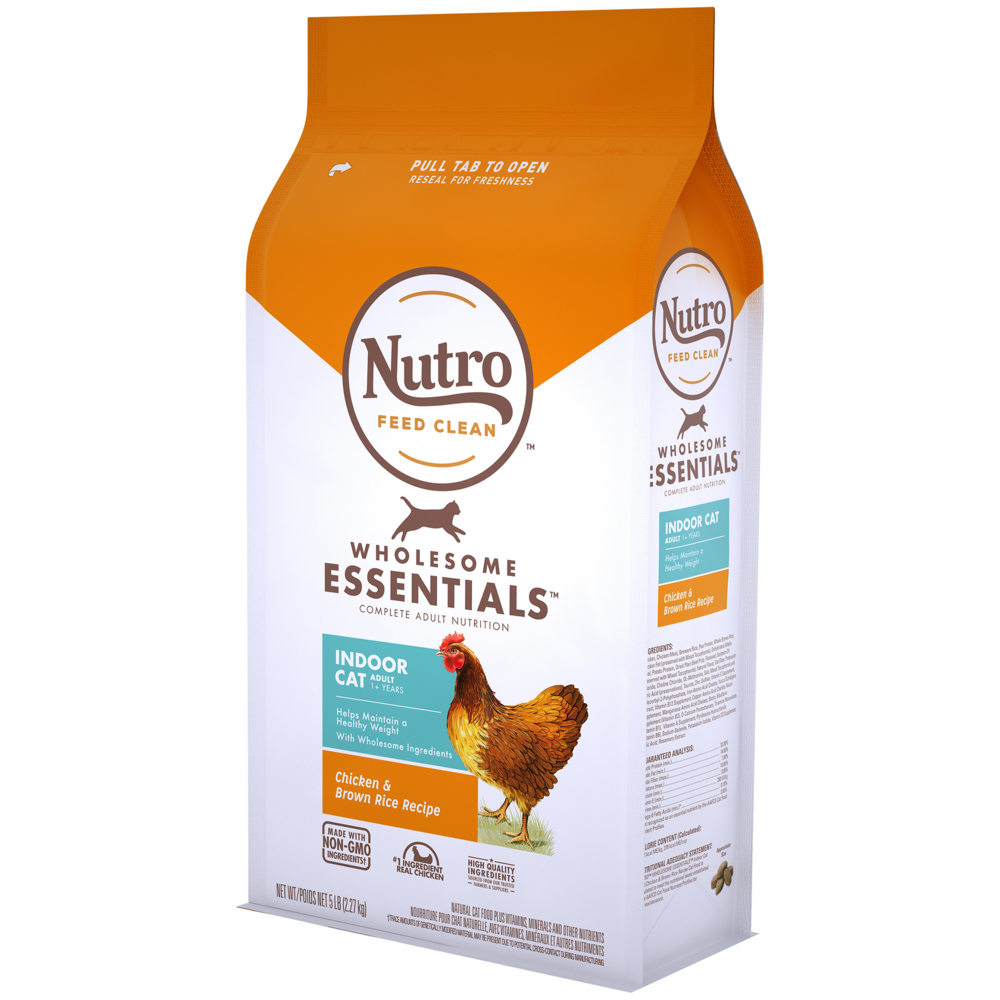 Nutro Wholesome Essentials Indoor Chicken and Brown Rice Recipe Adult  Dry Cat Food
