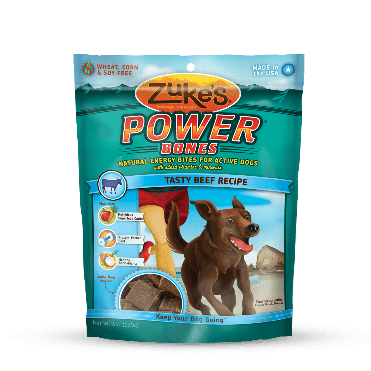 Zukes Powerbones Beef Formula
