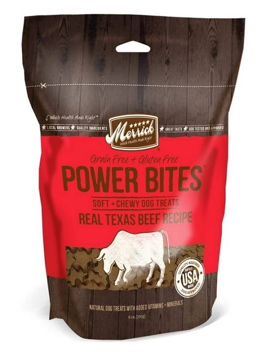Merrick Power Bites Real Texas Beef Recipe Dog Treats