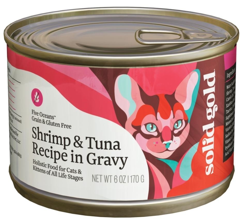 Solid Gold Five Oceans Grain Free Shrimp & Tuna Canned Cat Food Solid Gold Five Oceans Grain Free Shrimp & Tuna Canned Cat Food