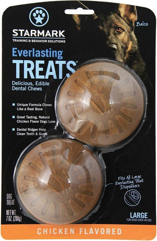 Starmark Everlasting Treats Chicken Flavor Dog Dental Chews Starmark Everlasting Treats Chicken Flavor Dog Dental Chews