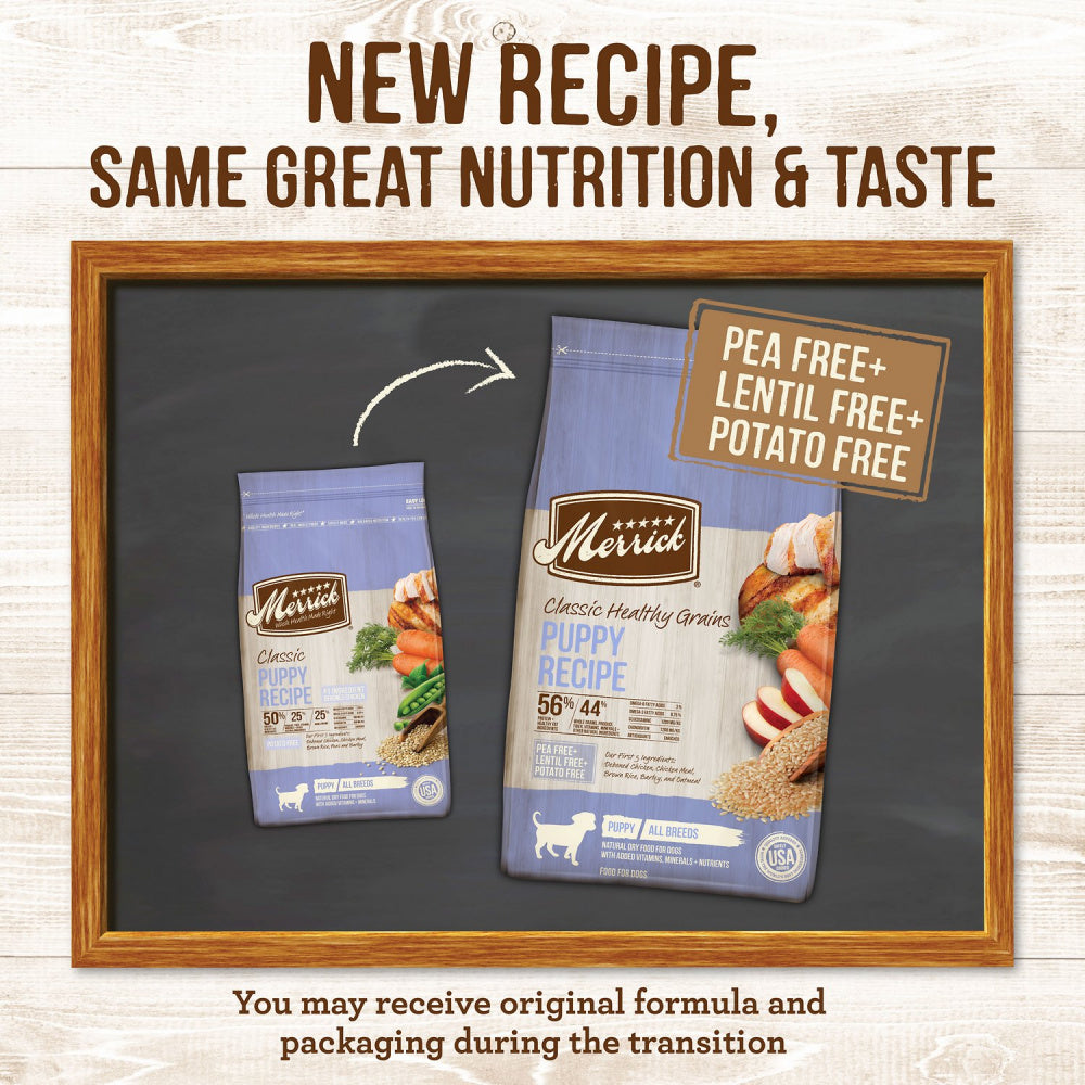 Merrick Classic Puppy Recipe Dry Dog Food – Lees' Feed Western