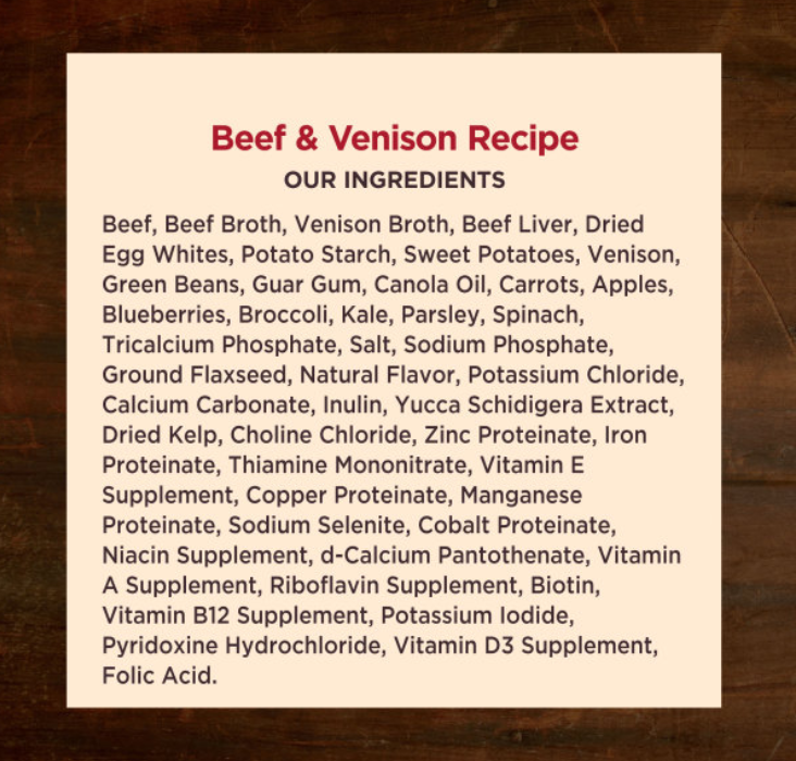 Wellness CORE Natural Grain Free Hearty Cuts Beef and Venison Canned Dog Food