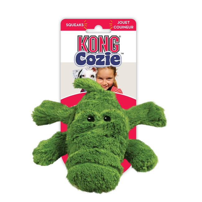 KONG Cozie Ali Alligator Dog Toy